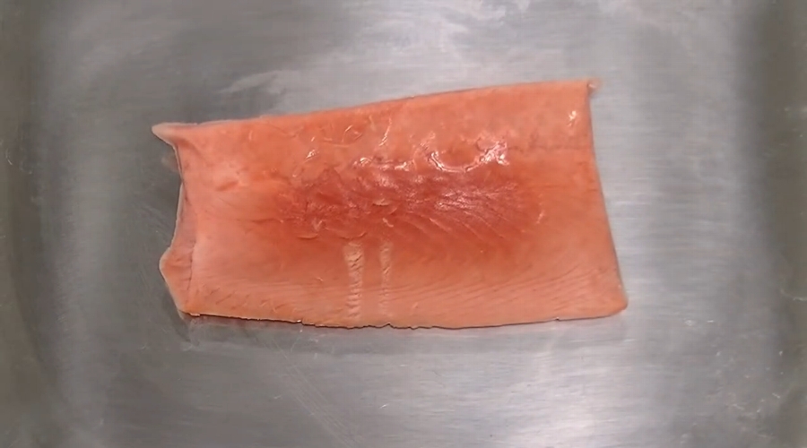 液体凍結機リセラで急速冷凍した鮭